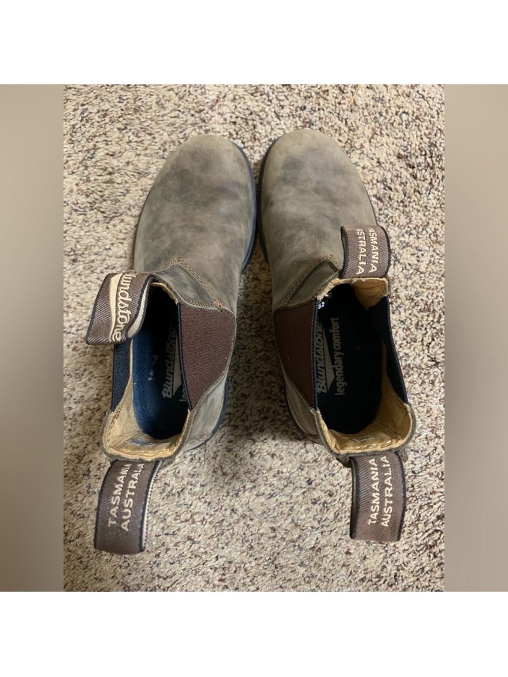 Blundstone rustic brown Chelsea boots 3au 6us. - Picture 3 of 6